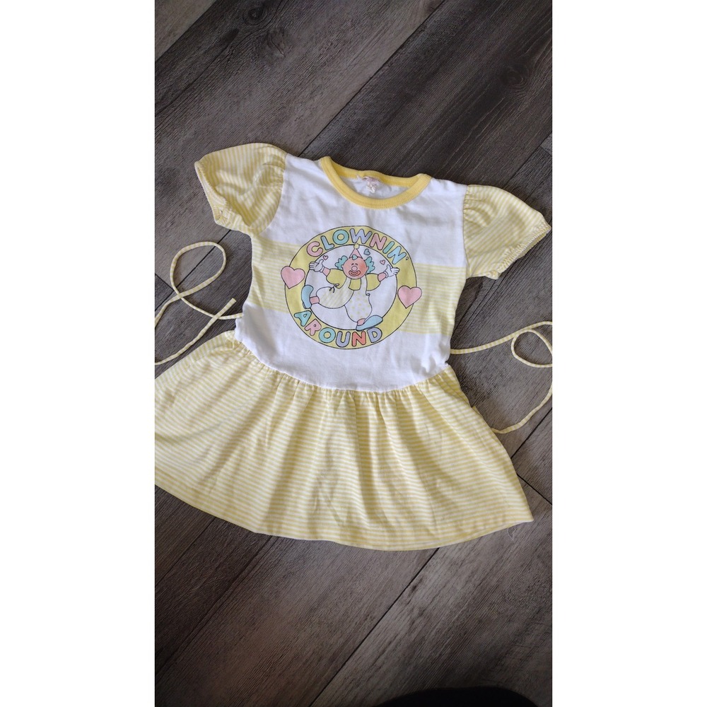 Vintage Buster Brown clown dress 3 yrs
